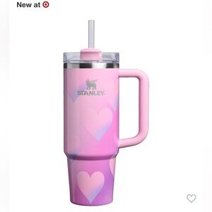 Limited edition valentines Stanley Pink Heart Pattern Tumbler 30oz